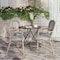 Flash Furniture Marseille Thonet French Bistro Stack Chair w/Arms, Black/White Textilene/Bamboo Alum Frame, 4PK 4-SDA-AD642002A-TXT-BLKWH-LTNAT-GG - alternate 3